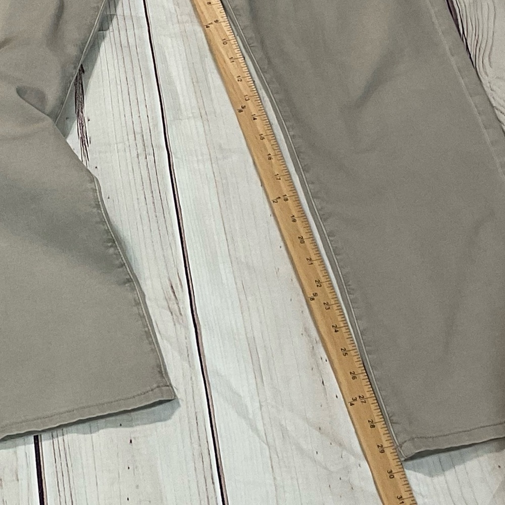 Men's AG Adriano Goldschmidt The Protege Straight Leg Khaki Tan Pants Size 34x34 - Picture 7 of 7